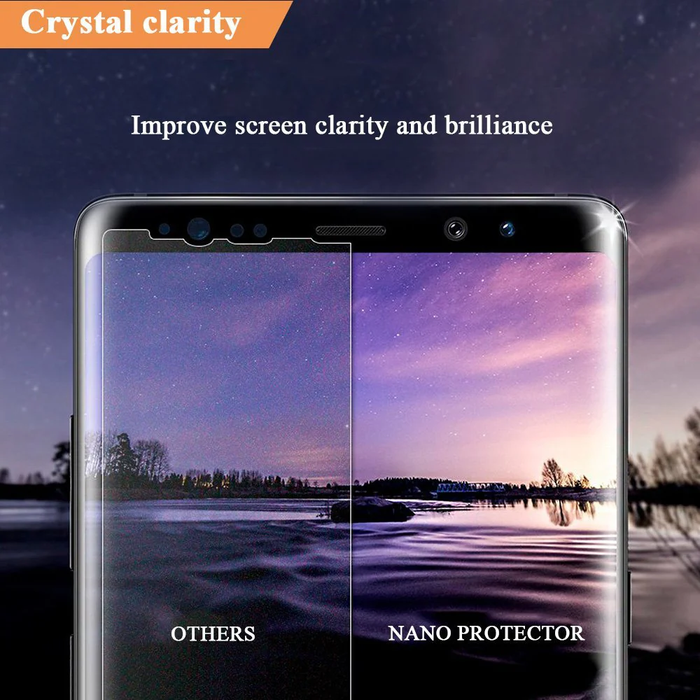 Nano Liquid Glass Screen Protector,Anti-Scratch/ 9H Hardness/ High Def/ Invisible Protectors for Galaxy Note 8/S8/S9 for iphone X/8/7/6plus for Tablet - Image 4