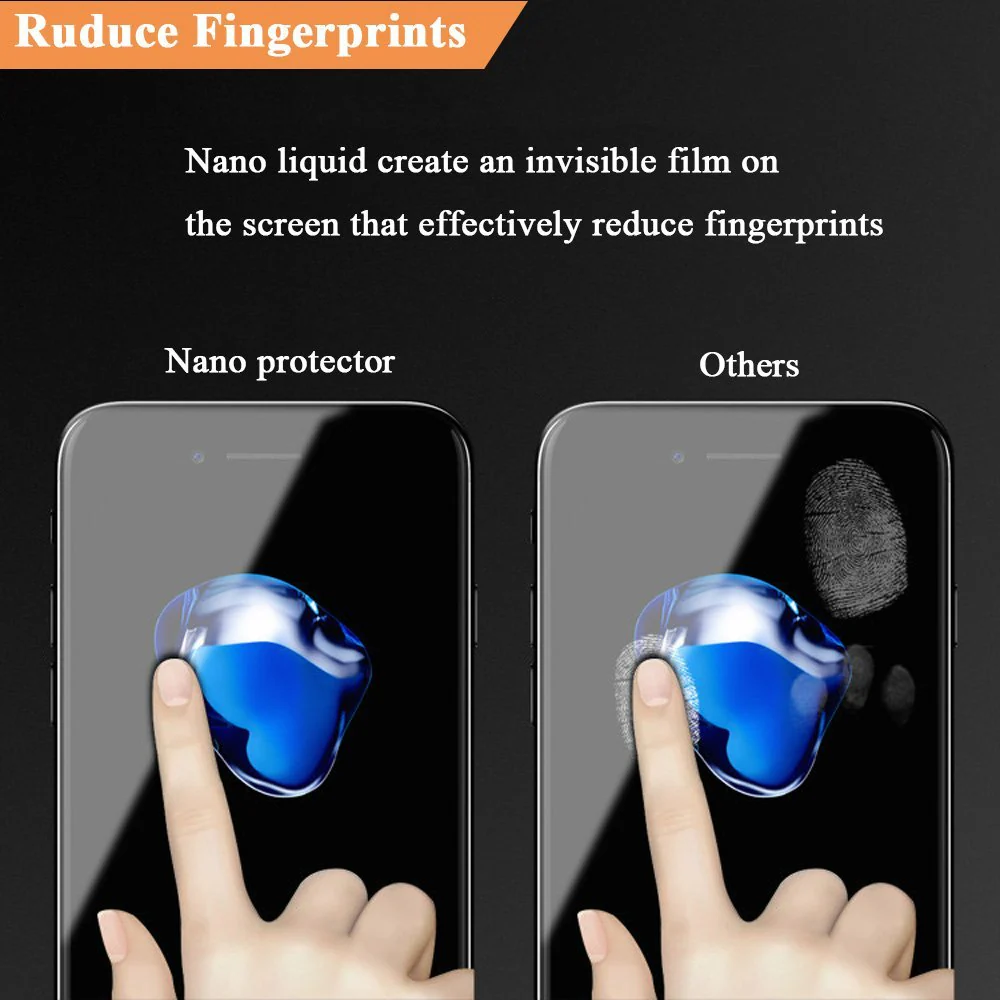 Nano Liquid Glass Screen Protector,Anti-Scratch/ 9H Hardness/ High Def/ Invisible Protectors for Galaxy Note 8/S8/S9 for iphone X/8/7/6plus for Tablet - Image 5