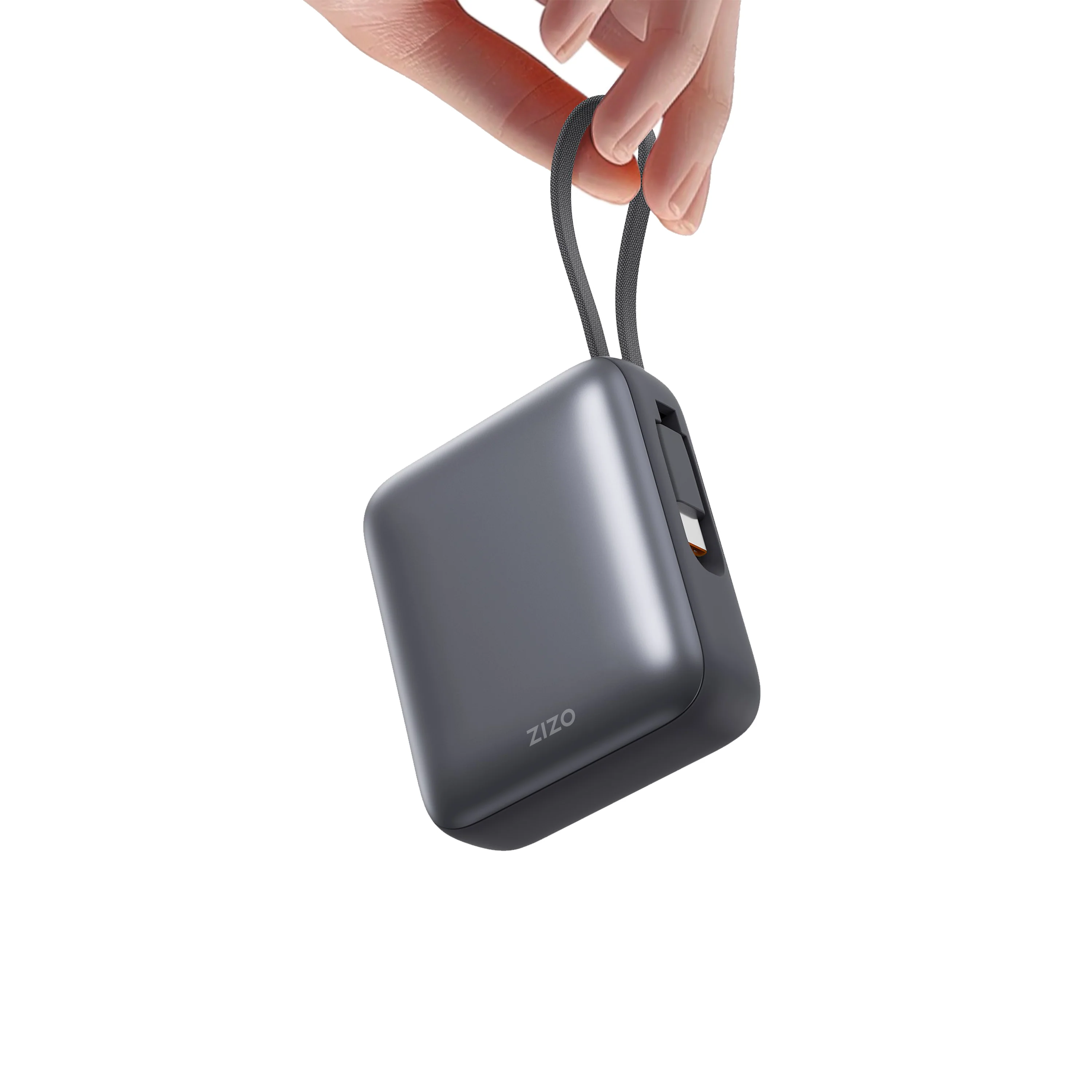 ZIZO PowerVault 35W Power Bank 10,000mAh with Built-in USB-C Cable - Space Black - Image 3