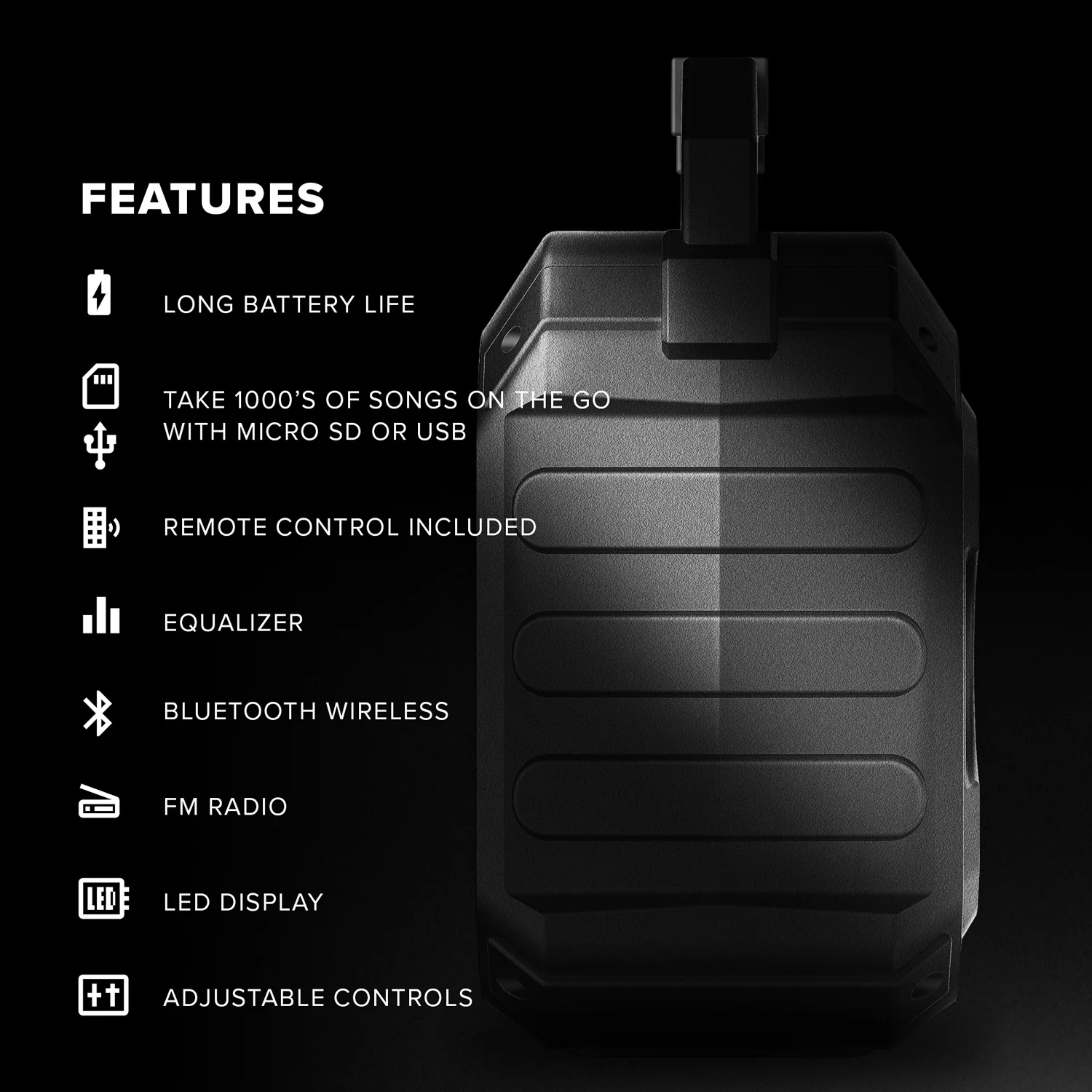 ZIZO Rokr Z1 Portable Bluetooth Speaker - Image 6