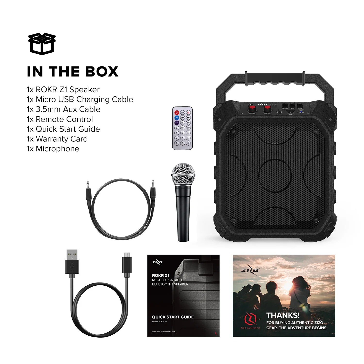 ZIZO Rokr Z1 Portable Bluetooth Speaker - Image 8