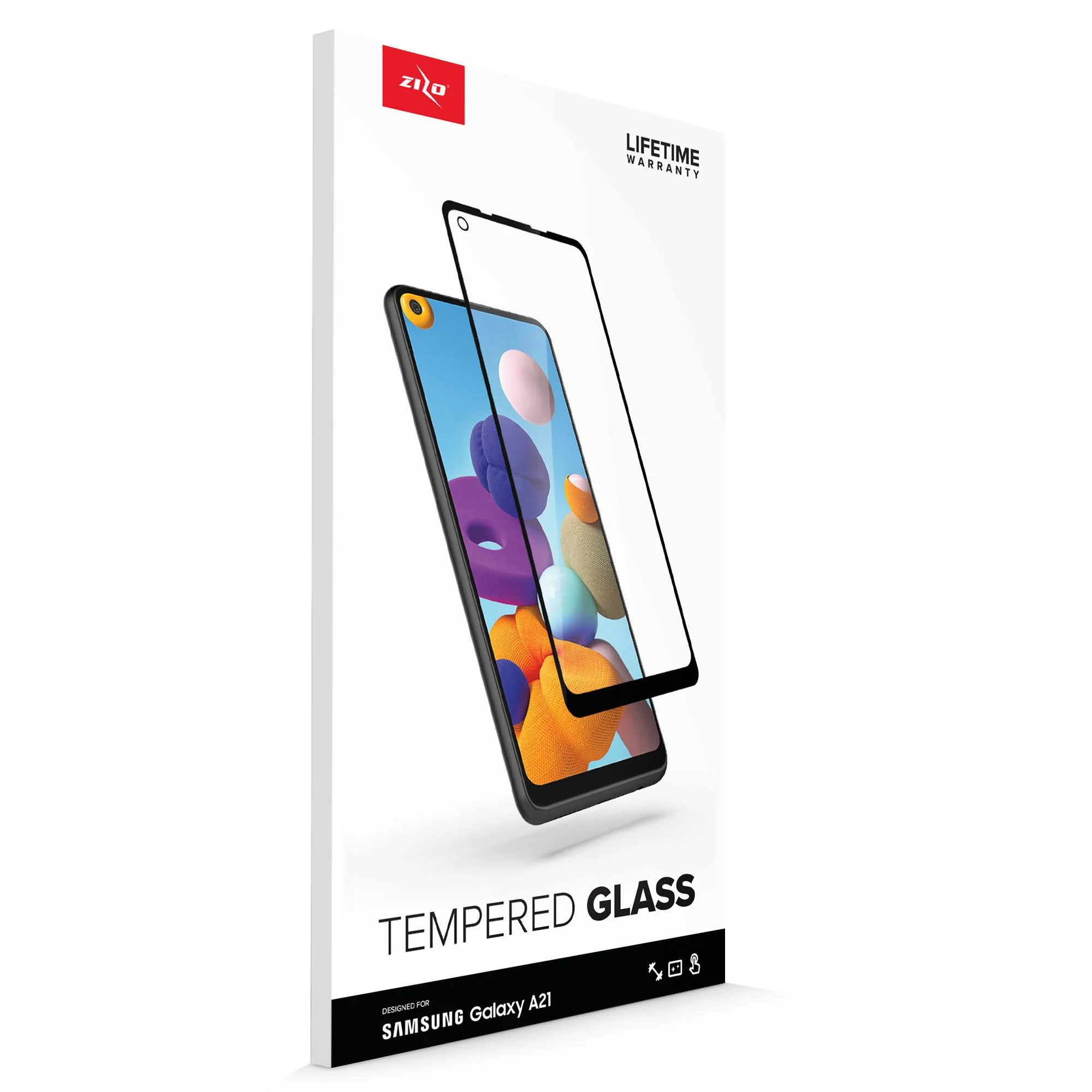 ZIZO TEMPERED GLASS Screen Protector for Samsung Galaxy A21 - Image 4