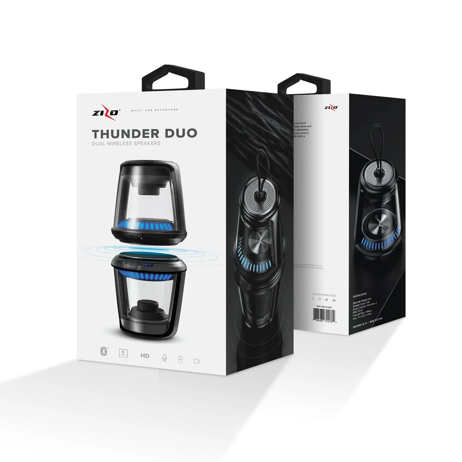 ZIZO THUNDER DUO Wireless Bluetooth Speaker - Image 9