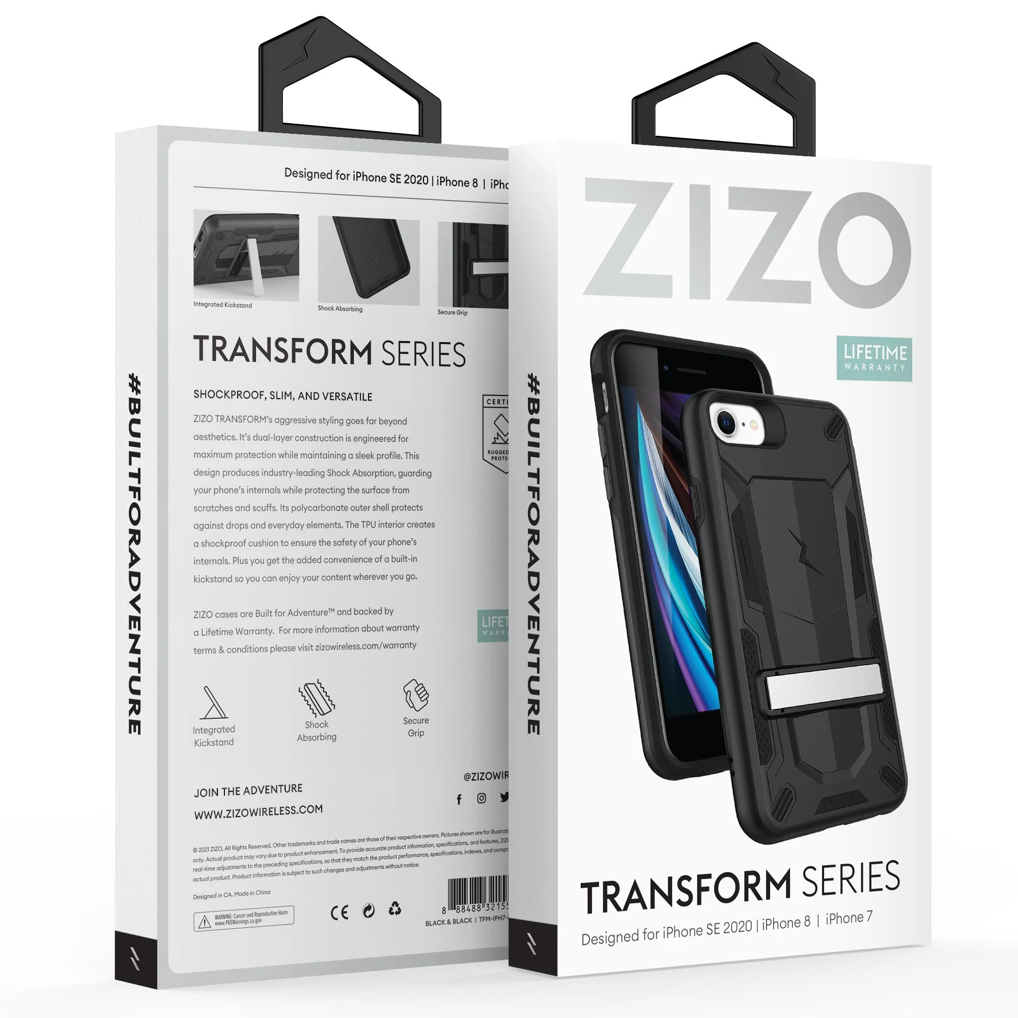 ZIZO TRANSFORM Series Case for iPhone SE (3rd and 2nd gen)/8/7 - Image 7