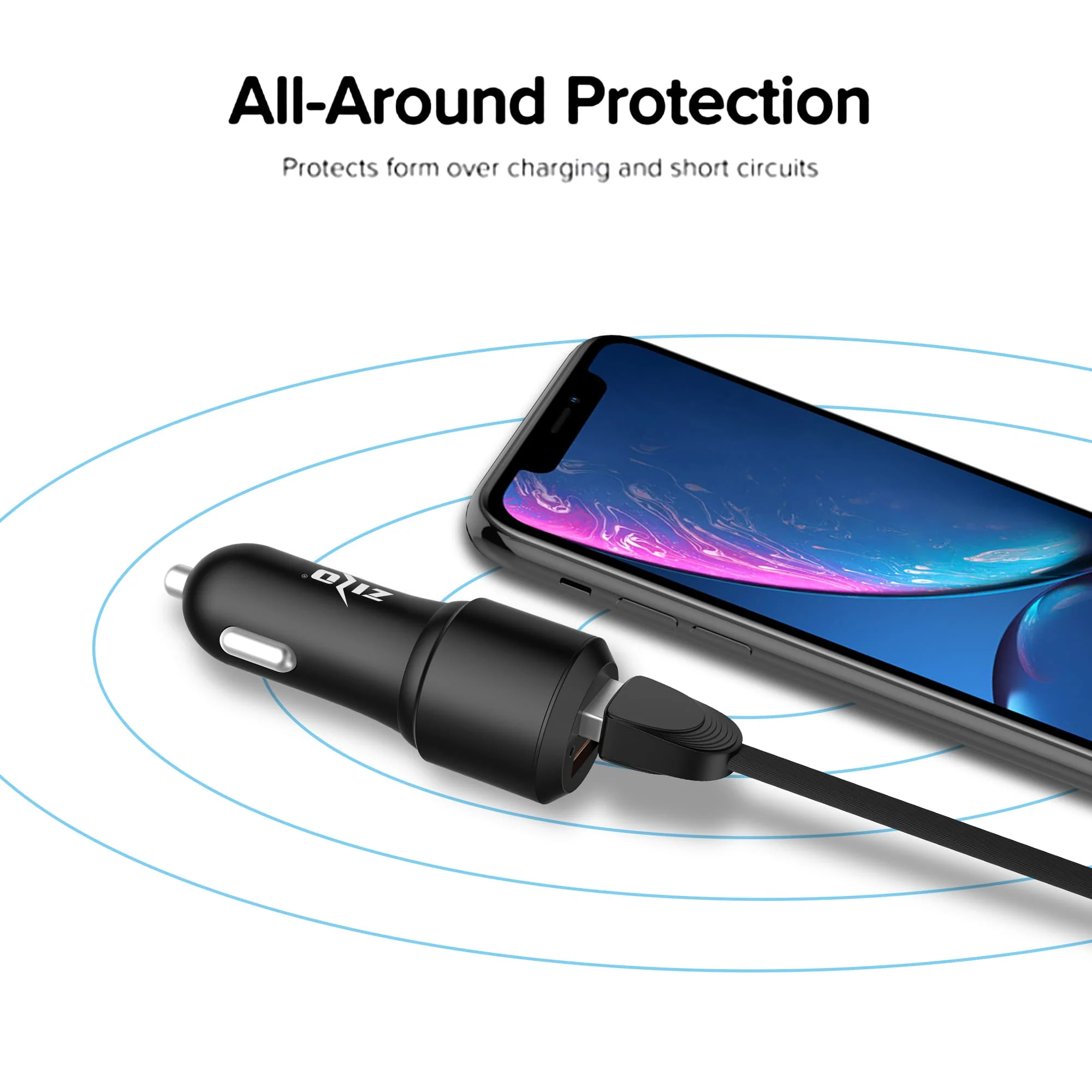 ZizoCharge 2in1 Adapter and 6ft Micro USB Cable Bundle - Image 8